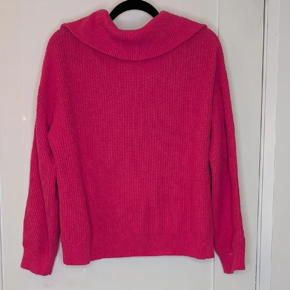 Talbots Bright Pink Ribbed Knit Sweater - Picture 9 of 9
